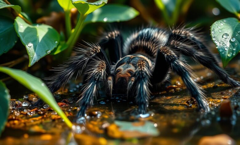 Agua y Hidratación para tarántulas