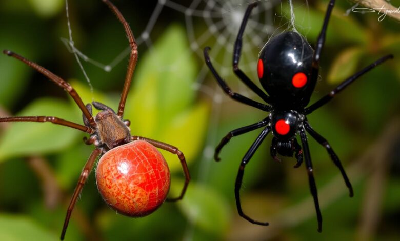 Australian Redback spider vs Black Widow