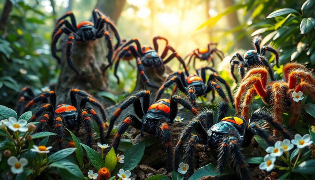 Brilliant Tarantulas