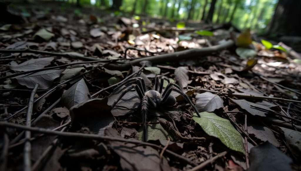 Carolina wolf spider habitat