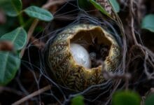 Construcción de Saco de Huevos de tarantula