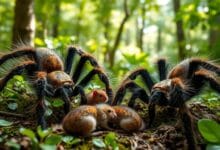 Consumo de pequeños roedores por tarántulas