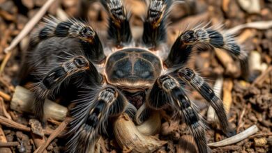 Cuidado durante la Muda  de tarantulas