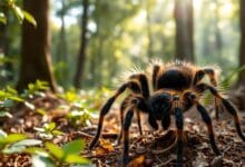 Details about tarantula courtship and mating rituals.