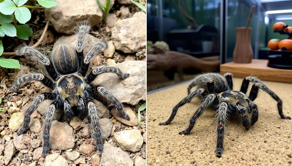 Differences in tarantula behavior