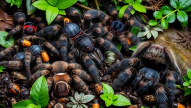 Feeding habits and how they vary between different tarantula species.