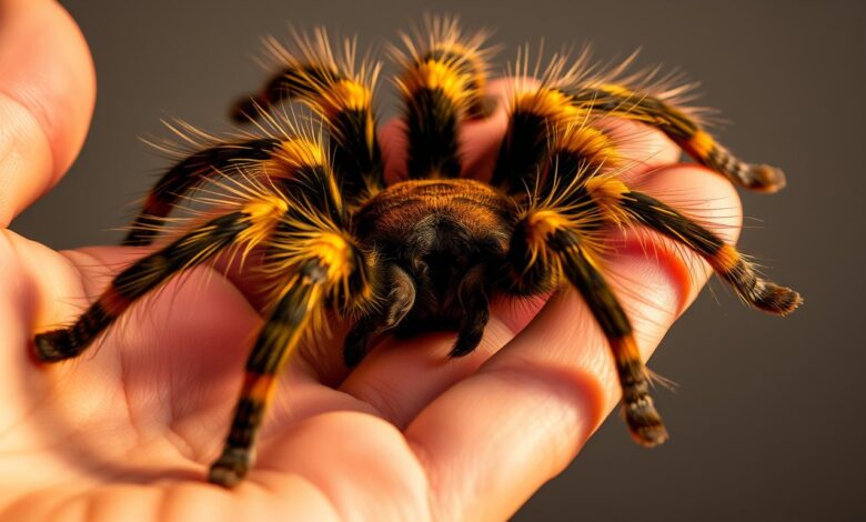 Is it safe to let a tarantula crawl on you?