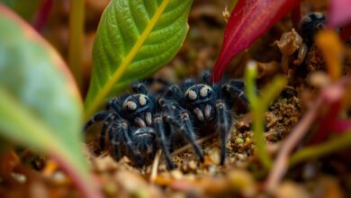 Manipulación de Crías de las tarantulas