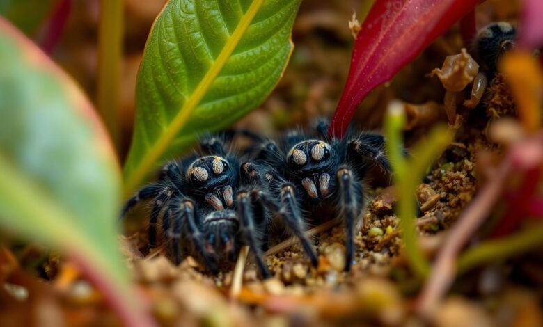 Manipulación de Crías de las tarantulas