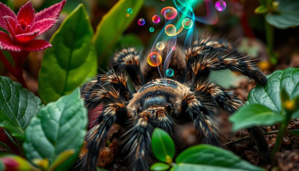 Tarantula chemical communication