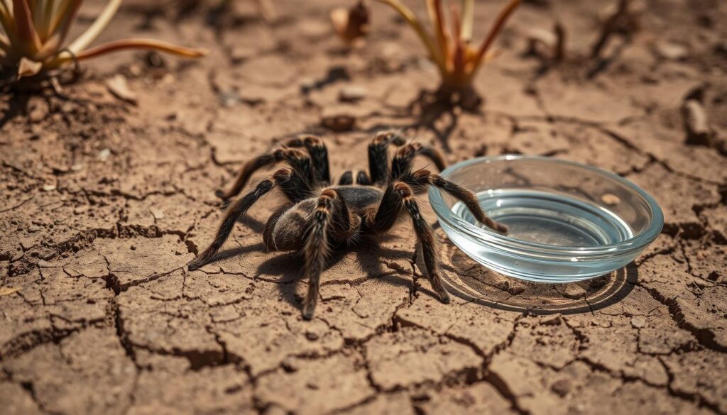 Tarantula dehydration