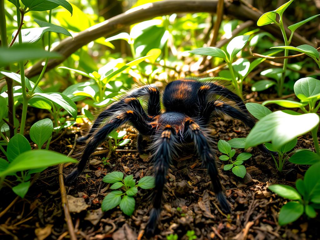 Tarántula en su hábitat natural