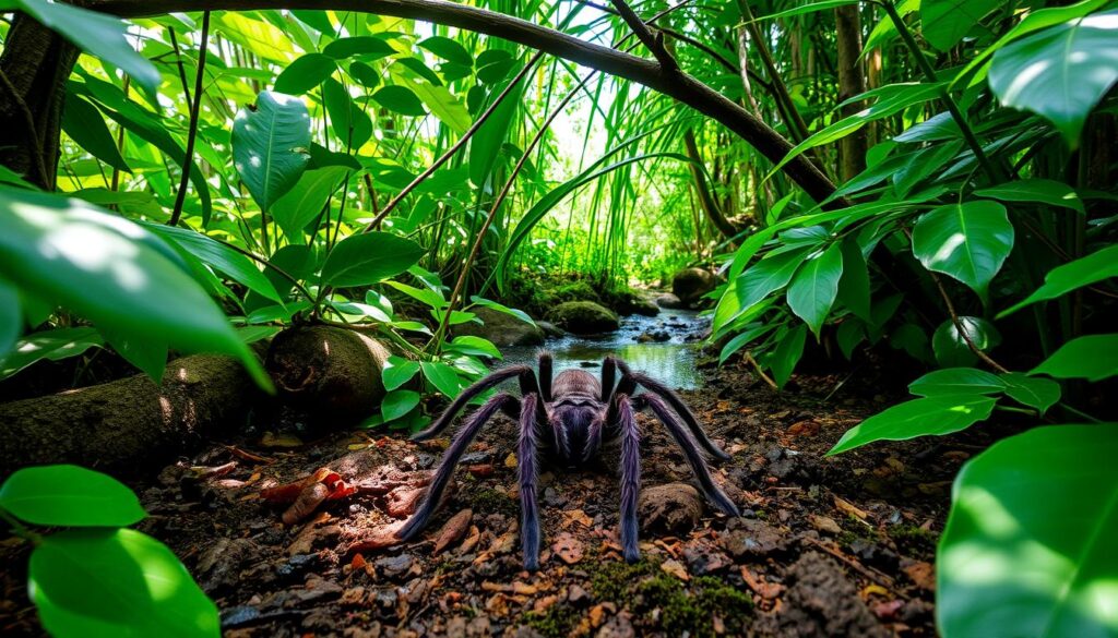 Tarantula in Microhabitat