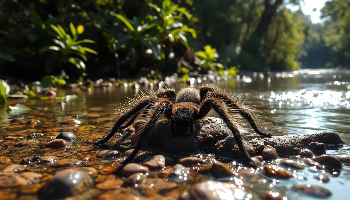 Importance of watersheds as habitat for tarantulas