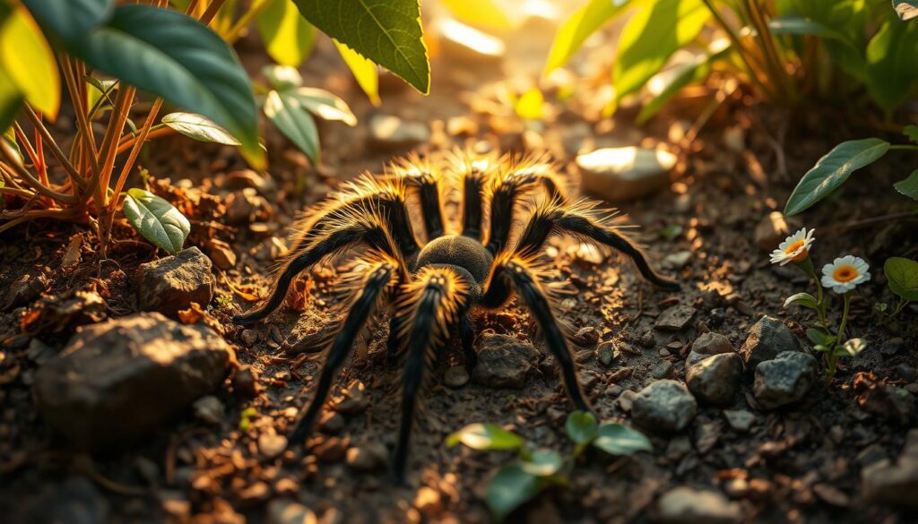 Tarantula in its habitat