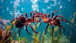 Details about tarantula courtship and mating rituals