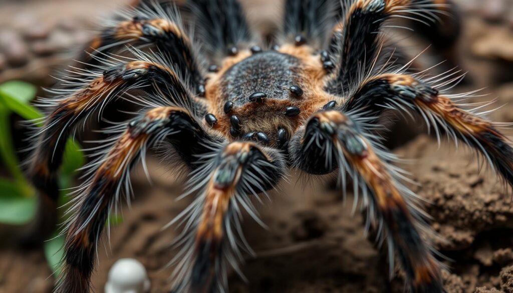 Tarantula mite infestation