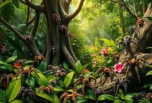 Tarantulas in Asian jungles