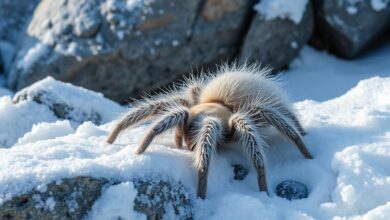 Tarantulas in arctic and subarctic regions