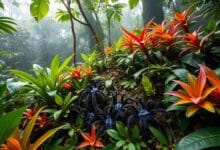 Tarantulas in cloud forests