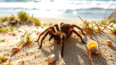 Tarantulas in coastal regions