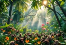 Tarantulas in subtropical regions