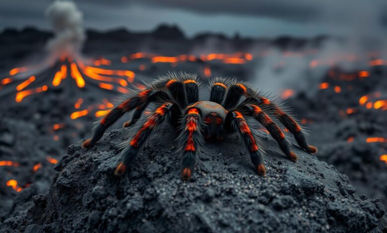 Tarantulas that inhabit volcanic areas and their adaptations to these ...