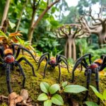 Tarantulas on the island of Madagascar