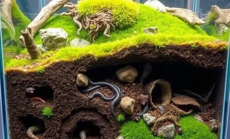 Terrariums for Burrowing Species