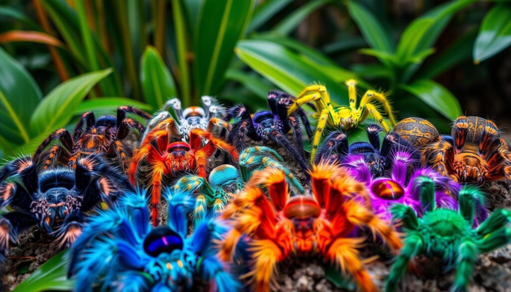 Vibrant Tarantulas