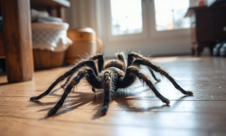 What do you do if you have a tarantula in your house?