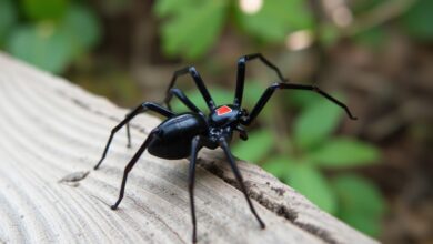 black widow spider