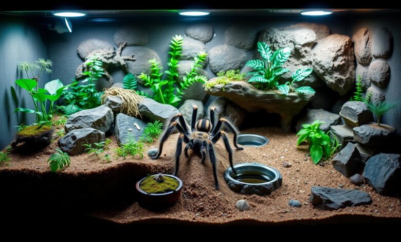 cleaning and maintaining the terarium