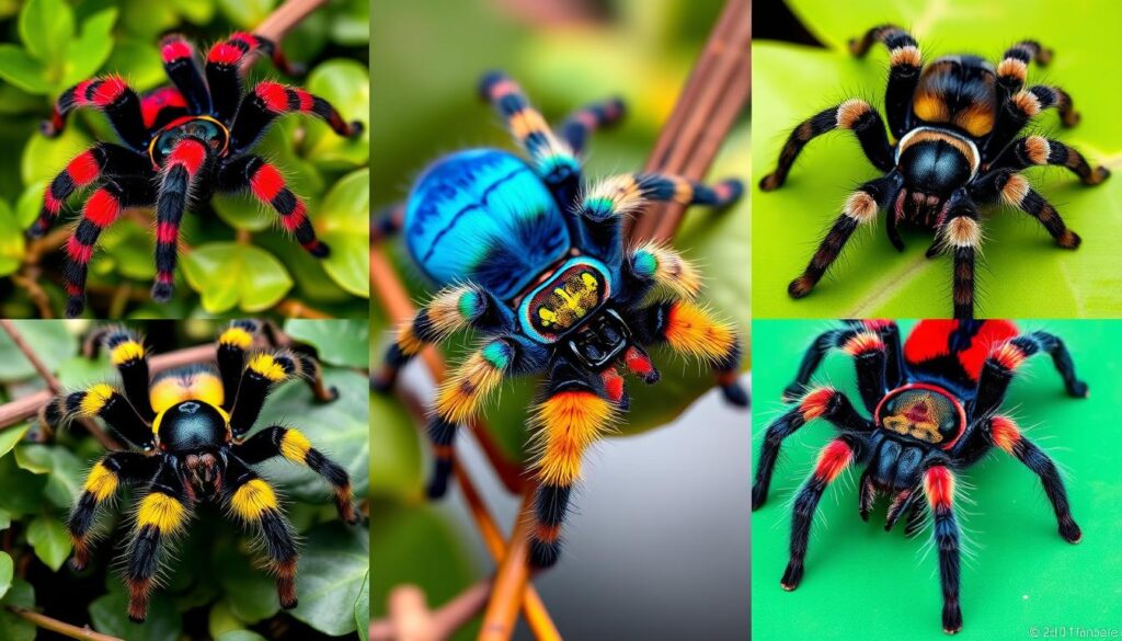 colorful tarantulas