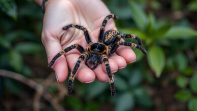 handling tarantula