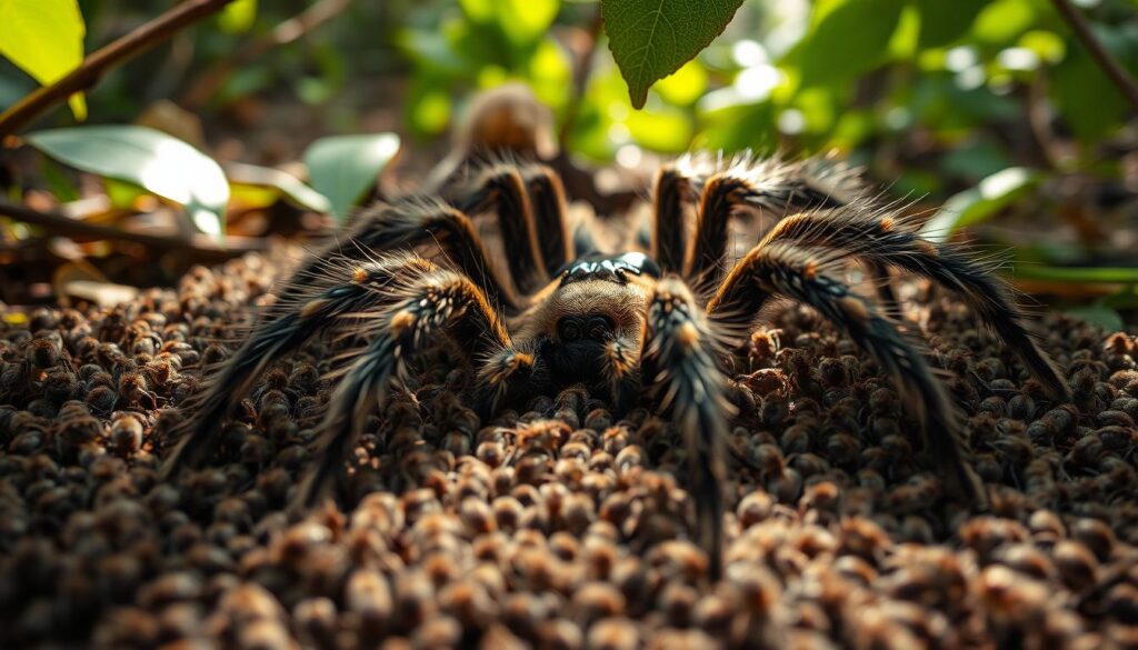 number of tarantula spiderlings