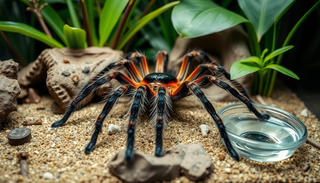 signs of healthy tarantula