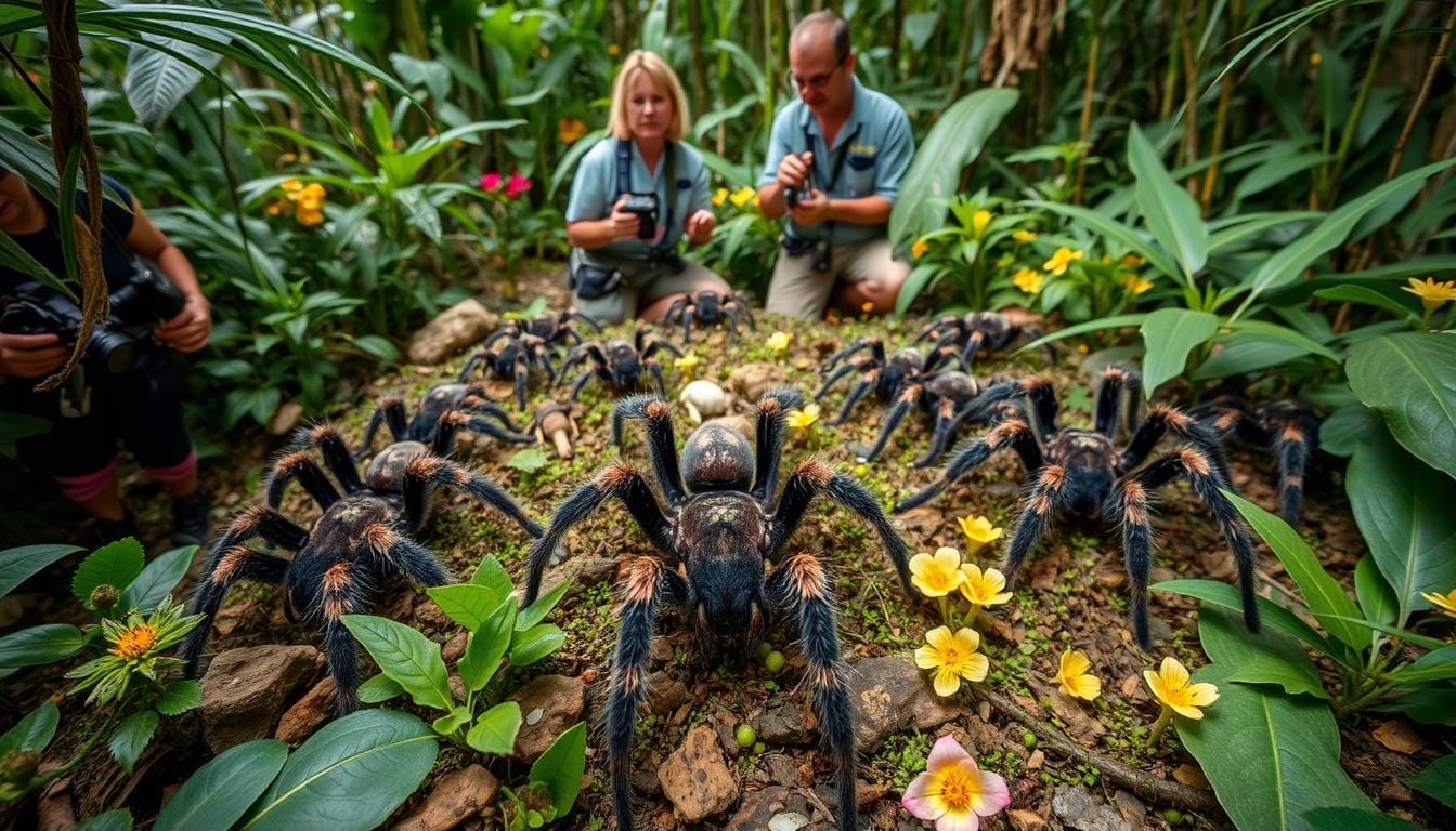 How tarantulas interact with their environment and the factors that ...