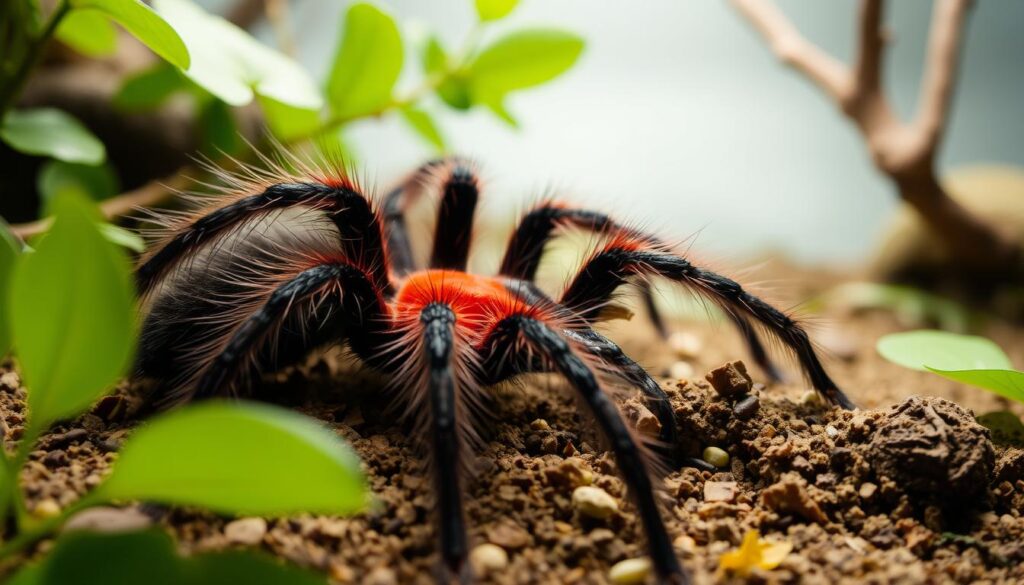 tarántula de la especie Grammostola rosea