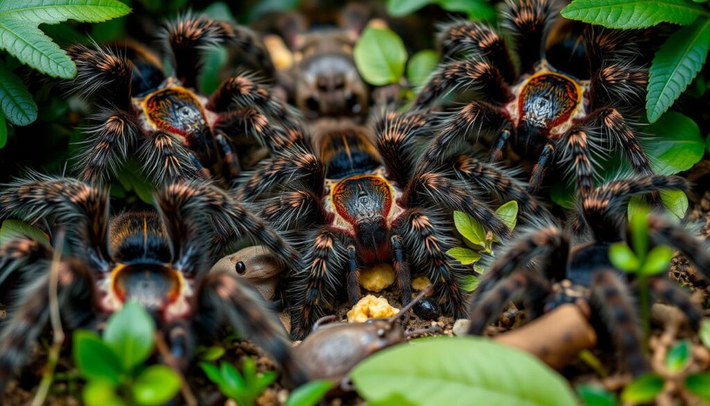 tarantula feeding