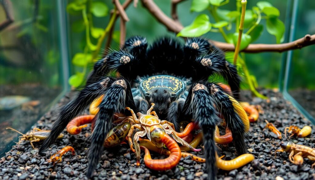 tarantula feeding captivity