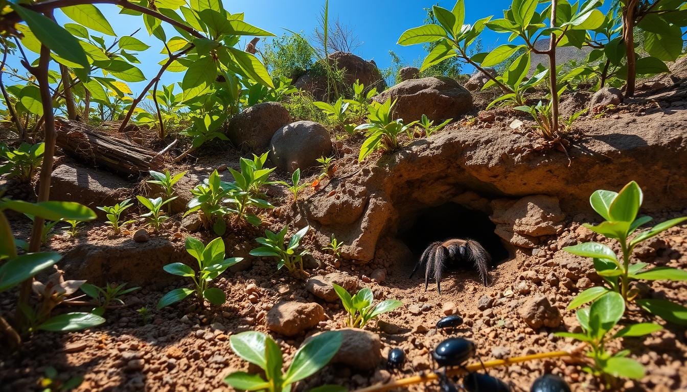 How climate and environmental conditions affect tarantula behavior