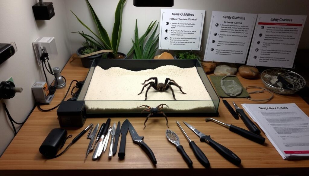 tarantula handling station