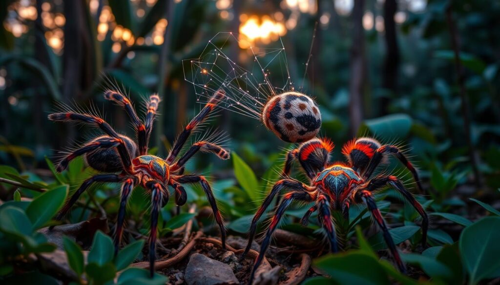 tarantula mating signals