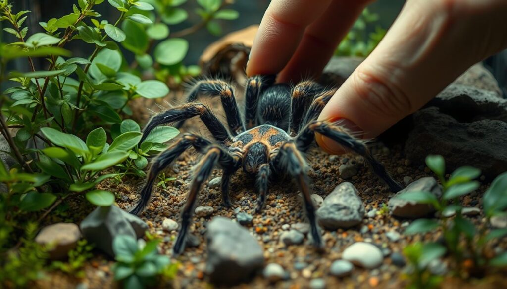 tarantula rehousing