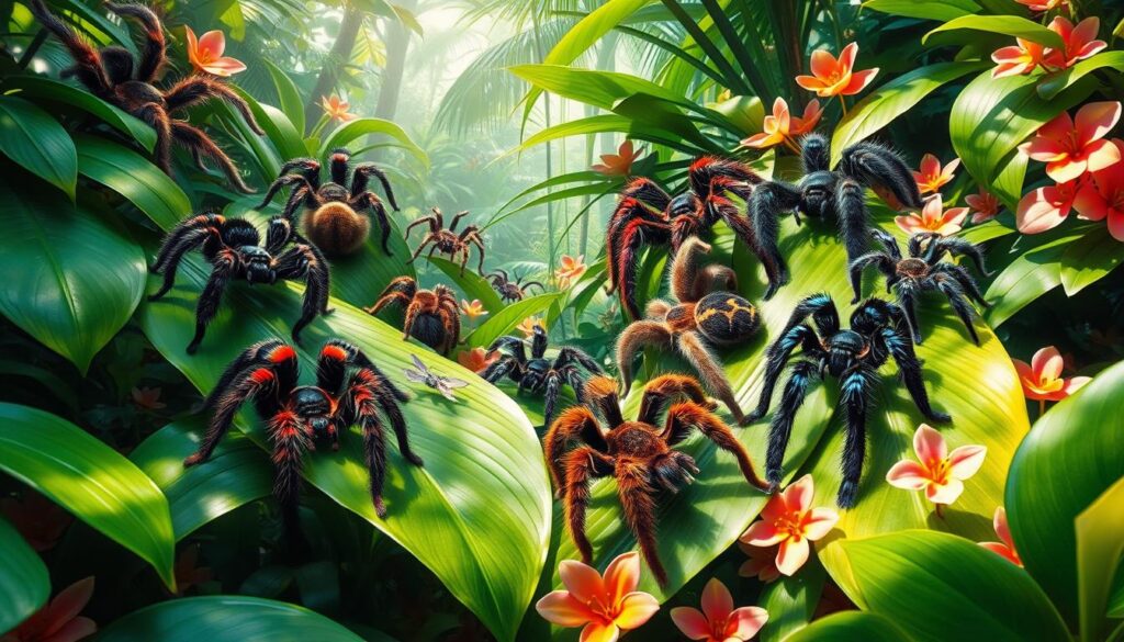 tropical rainforest tarantulas