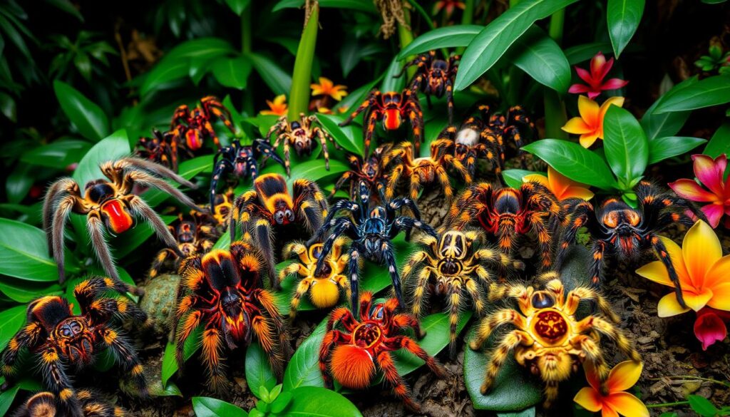 vibrant spiders