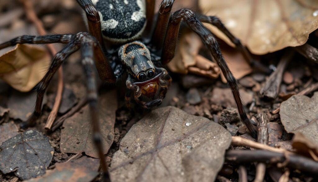 wolf spider prey